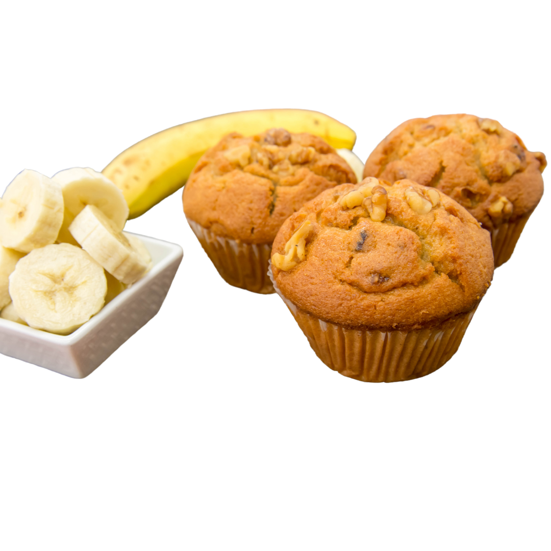 banánové muffiny
